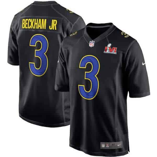 Men's Nike Odell Beckham Jr White LSU Tigers Name & Number T