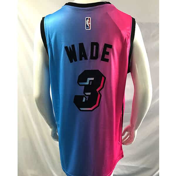 Dwyane Wade #3 Miami Heat Pink Basketball Jersey Trikots Stitched City Edition 