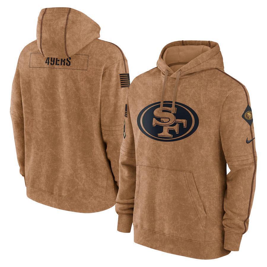 American Football Salute to Service Club Pullover Hoodie Brown